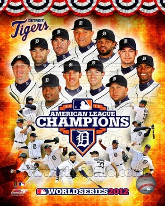 Photofile Pfsaaph14001 Detroit Tigers 2012 American League Champions Composite Sports Photo - 8 X 10