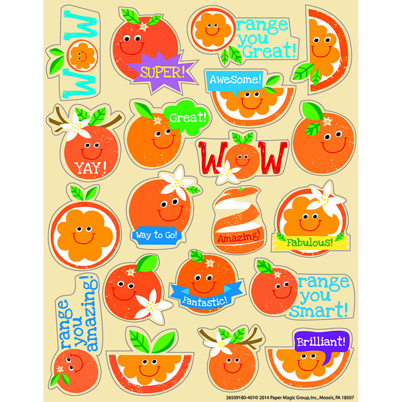 Orange Scented Stickers