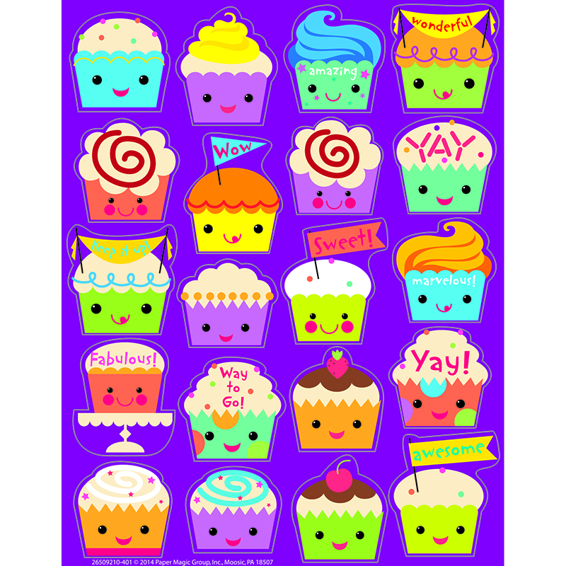Cupcake Scented Stickers