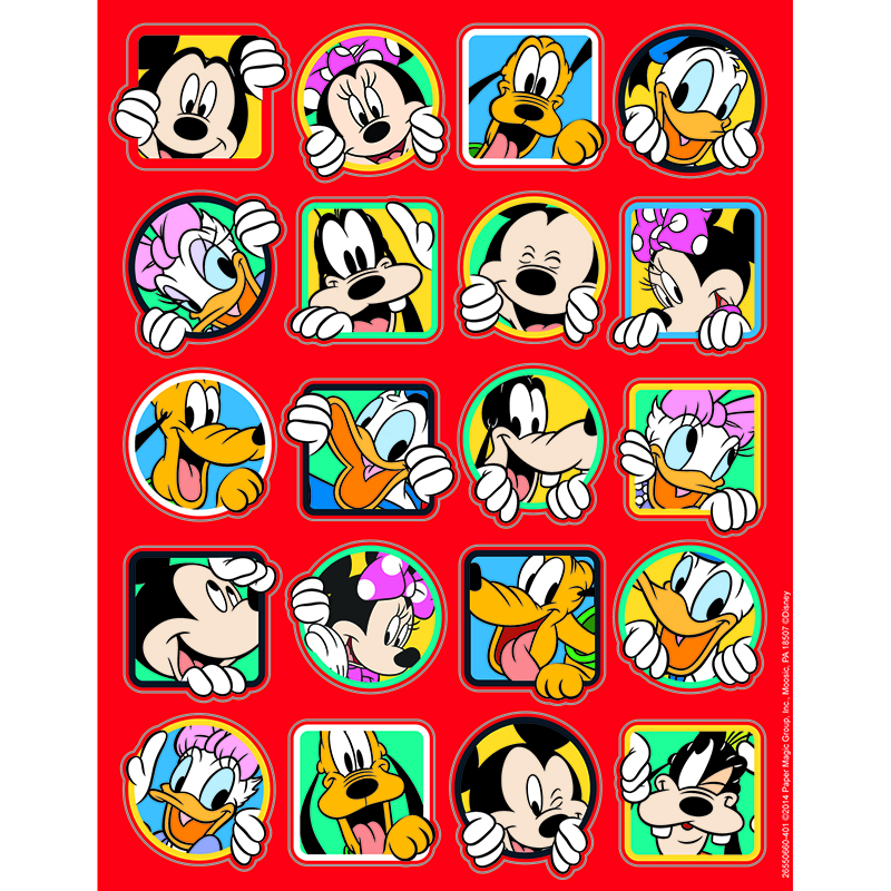 Mickey Out To Play Theme Stickers