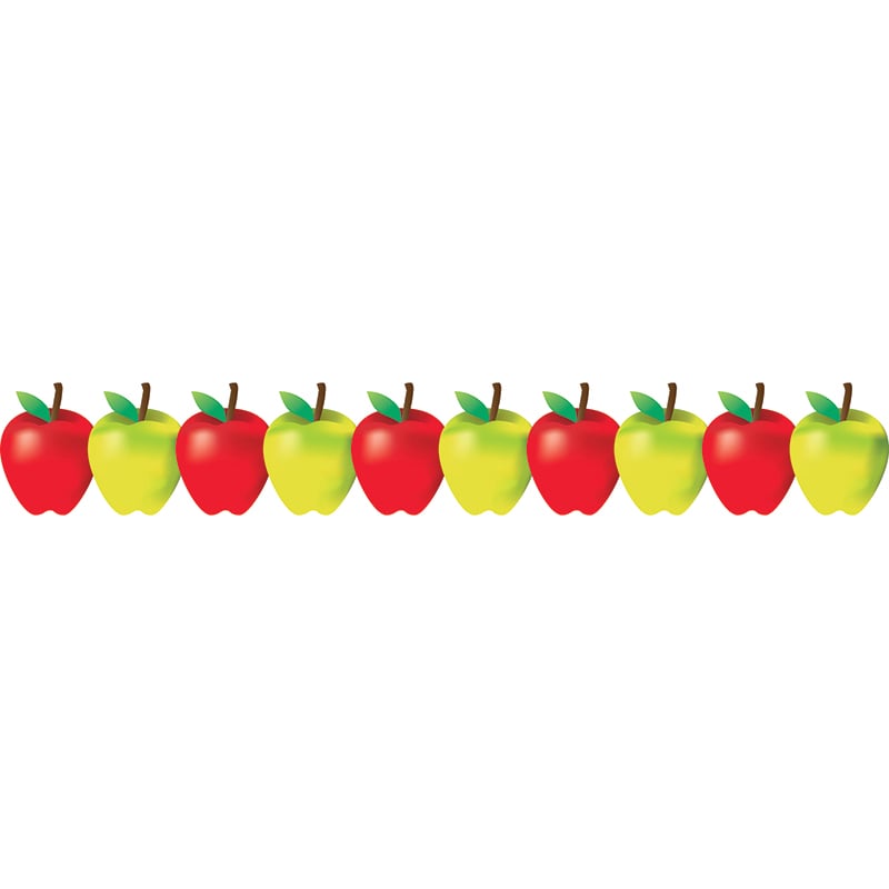 . Hyg33650 Red And Green Apples Border