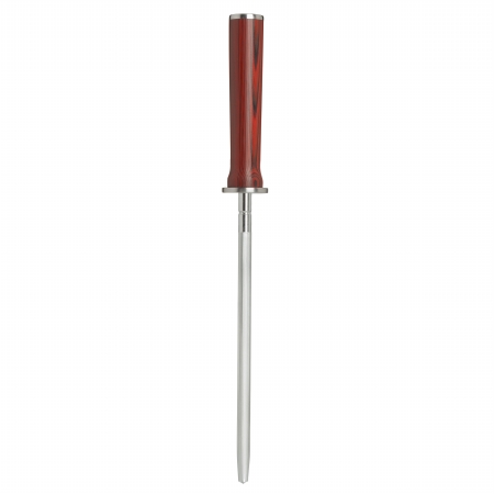 3013 Crimson 8 In. Honing Steel - Red G10 Handle