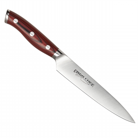 3066 Crimson 6 In. Utility Knife - Red G10 Handle