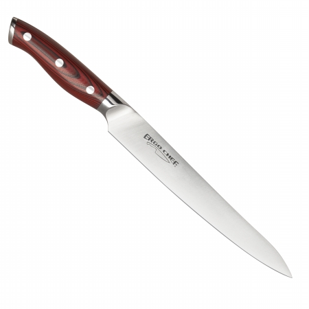 3081 Crimson 8 In. Carving Knife - Red G10 Handle