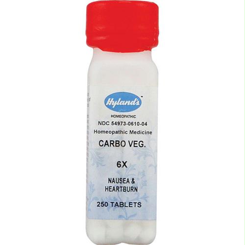 Homeopathic Carbo Vegetabilis 6x - 250 Tablets - 0629014