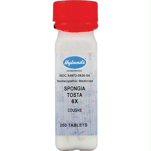 Homeopathic Spongia Tosta 6x - 250 Tablets - 0629576