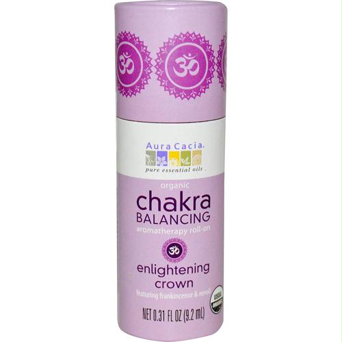 Aura(tm) Cacia Organic Chakra Balancing Aromatherapy Roll-on - Enlightening Crown - .31 Oz - 1253772