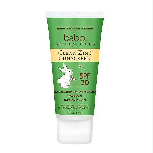 Sunscreen - Clear Zinc Unscented Spf 30 - 3 Oz -