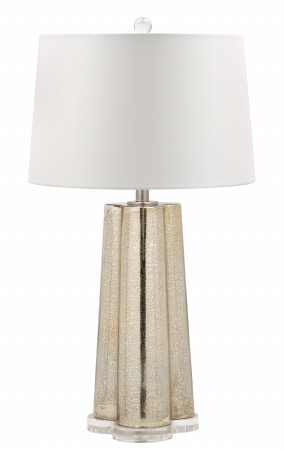 830001 Fluted Mercury Glass Table Lamp