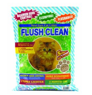 Fc10 Flush Clean Cat Litter 10l Bag