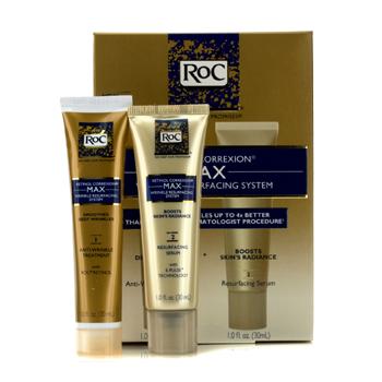 Roc 16268282601 Retinol Correxion Max Wrinkle Resurfacing System - Anti-wrinkle Treatment 30ml Plus Resurfacing Serum 30ml - 2pcs