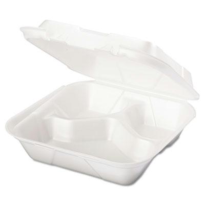 Snap It Hinged-lid Foam Food Container
