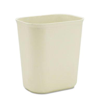 FG254000BEIG Fiberglass Wastebasket - Beige - 3.5 gal