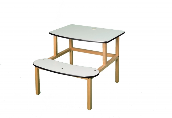 S-d Wht-blk-wz Student Desk - White-black