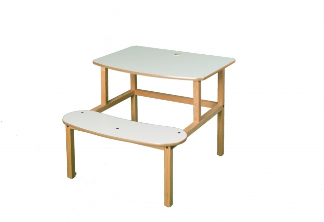 S-d Wht-tan-wz Student Desk - White-tan