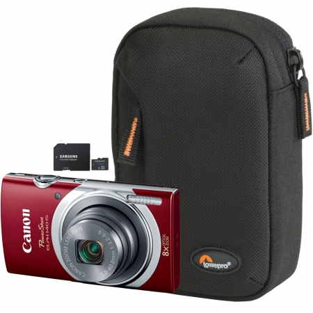 Canon 9147B001-3-KIT PowerShot ELPH 140 Digital Camera (9147B001) with Case (LP36322-0WW) and SD Card (MB-MSAGBA/AM)