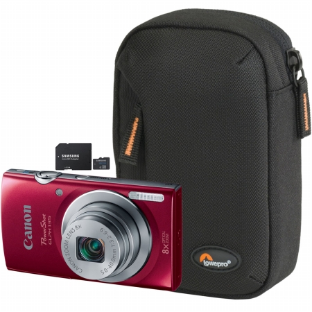 Canon 9156B001-3-KIT PowerShot ELPH 135 Digital Camera (9156B001) with Case (LP36322-0WW) and SD Card (MB-MSAGBA/AM)
