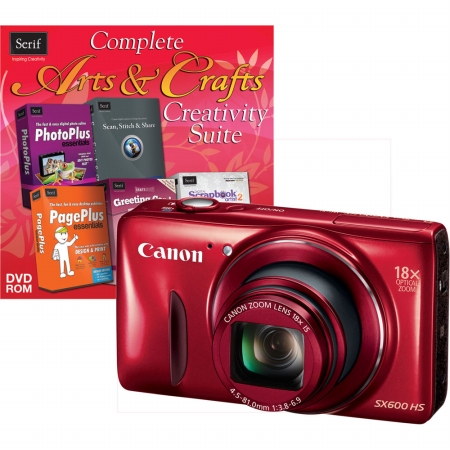 Canon 9342B001-2-KIT PowerShot SX600 Digital Camera (9342B001) with Software (50586)