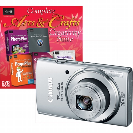 Canon 9359B001-2-KIT PowerShot ELPH 150 Digital Camera (9359B001) with Software (50586)