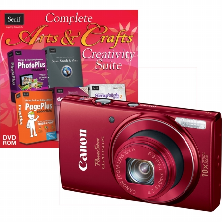 Canon 9362B001-2-KIT PowerShot ELPH 150 Digital Camera (9362B001) with Software (50586)