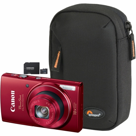 Canon 9362B001-3-KIT PowerShot ELPH 150 Digital Camera (9362B001) with Case (LP36322-0WW) and SD Card (MB-MSAGBA/AM)