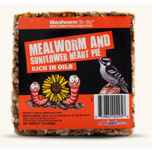 ; Mp1 Mealworm To Go Mealworm & Sunflower Heart Pie - Pack Of 6