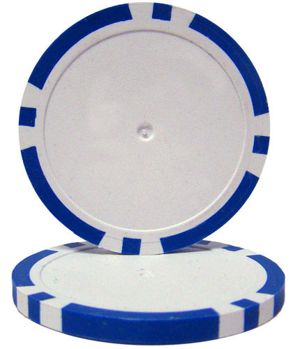 Cpbl14-blue-25 Roll Of 25 - Blue Blank Poker Chips - 14 Gram
