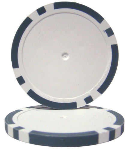 Cpbl14-gray-25 Roll Of 25 - Gray Blank Poker Chips - 14 Gram