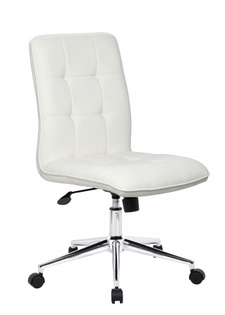 B330-wt Modern Office Chair - White