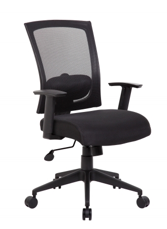 B6706-bk Boss Mesh Back Task Chair - Black