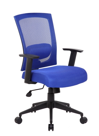 B6706-be Boss Mesh Back Task Chair - Blue