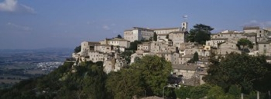 Ppi103775l Houses On The Top Of A Hill Todi Perugia Umbria Italy Poster Print By - 36 X 12