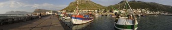 Ppi116284l Fishing Boats At A Harbor Kalk Bay False Bay Cape Town Western Cape Province South Africa Poster Print By - 36 X 12