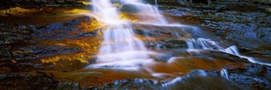 Ppi141763l Waterfall Wentworth Falls Weeping Rock New South Wales Australia Poster Print By - 36 X 12