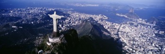 Aerial Rio De Janeiro Brazil Poster Print By - 36 X 12