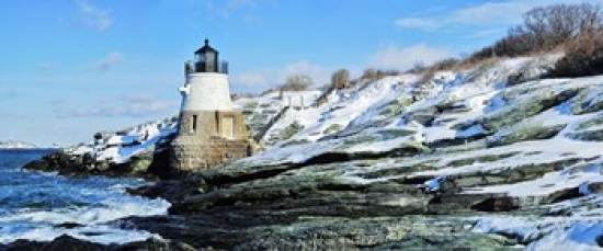 Ppi96458l Lighthouse Along The Sea Castle Hill Lighthouse Narraganset Bay Newport Rhode Island Usa Poster Print By - 36 X 12
