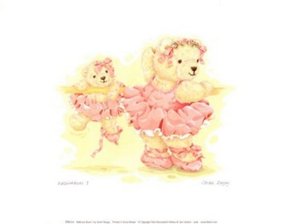 Ballerina Bears I Poster Print By Sarah Bengry - 12 X 10