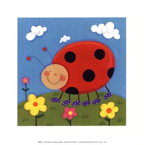 Mini Bugs Iv Poster Print By Sophie Harding - 8 X 8