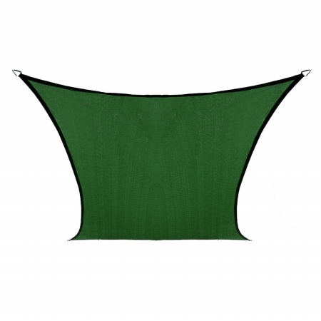 Gale Pacific Usa 473938 Coolaroo Coolhaven Shade Sail Square 12' Heritage Green With Fixing Kit