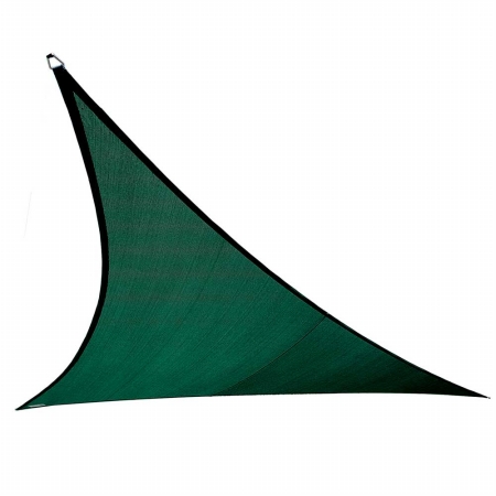 Gale Pacific Usa 473990 Coolaroo Coolhaven Shade Sail Large Triangle 18' Heritage Green With Fixing Kit
