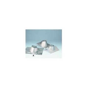 67667 6 In. Secure Temp Roof Flashing, 8-12-12-12 Pitch With Storm Collar, Galvalume