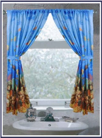 Fwc-sea Seascape Fabric Window Curtain