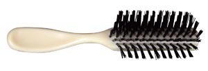 Hb01 Hair Brush, Adult, Ivory, 7.25 In. Long, Nylon Tuft Bristles