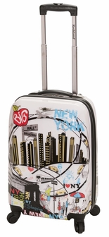 F2061-newyork 20 In. Polycarbonate Carry On - New York