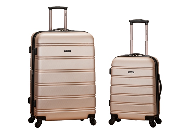 F225-champagne 20 In. 28 In. 2pc Expandable Abs Spinner Set - Champaigne