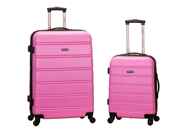 F225-pink 20 In. 28 In. 2pc Expandable Abs Spinner Set - Pink