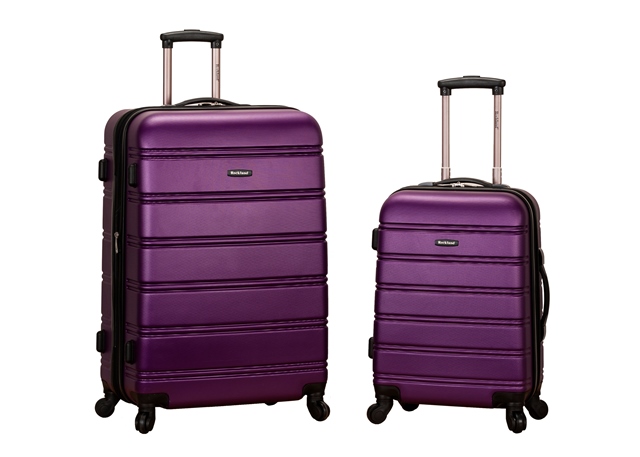 F225-purple 20 In. 28 In. 2pc Expandable Abs Spinner Set - Purple