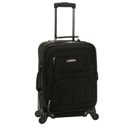 F2281-black Pasadena 19 In. Expandable Spinner Carry On - Black