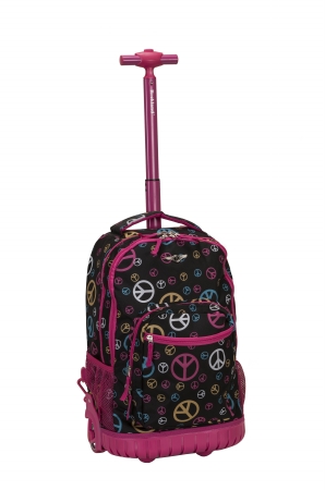 19 In. Rolling Backpack - Peace