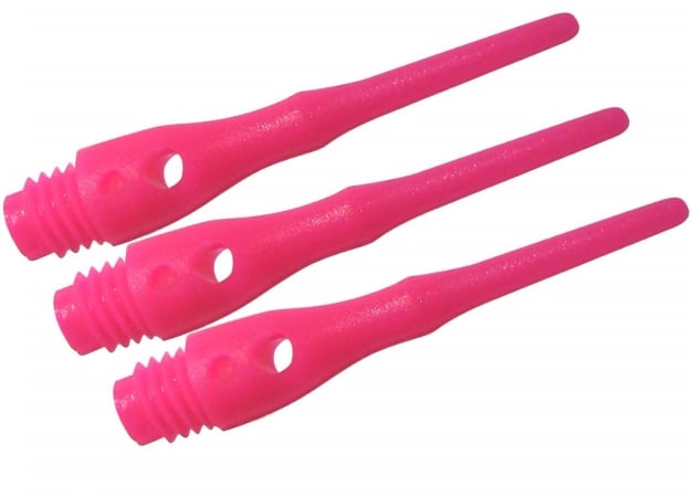 37-1650-12 Tufflex Iii 2ba Pink 1000ct Soft Dart Tips